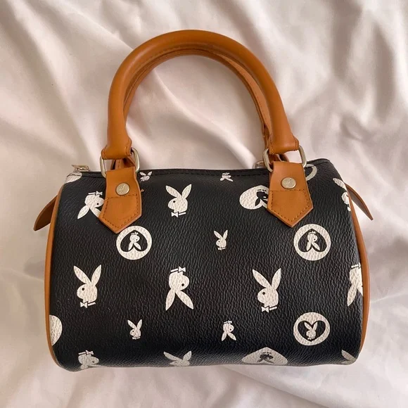 Playboy Y2K Black Monogram Bunny Speedy Bag - Picture 1 of 7